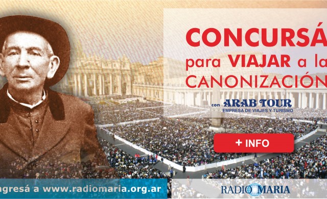 Camino a los 20 años de Radio María Argentina queremos celebrarlo premiando tu entrega y solidaridad. Participando del concurso "Viajá a Roma con Brochero" tendrás la posibilidad de ganar UN VIAJE con&hellip;