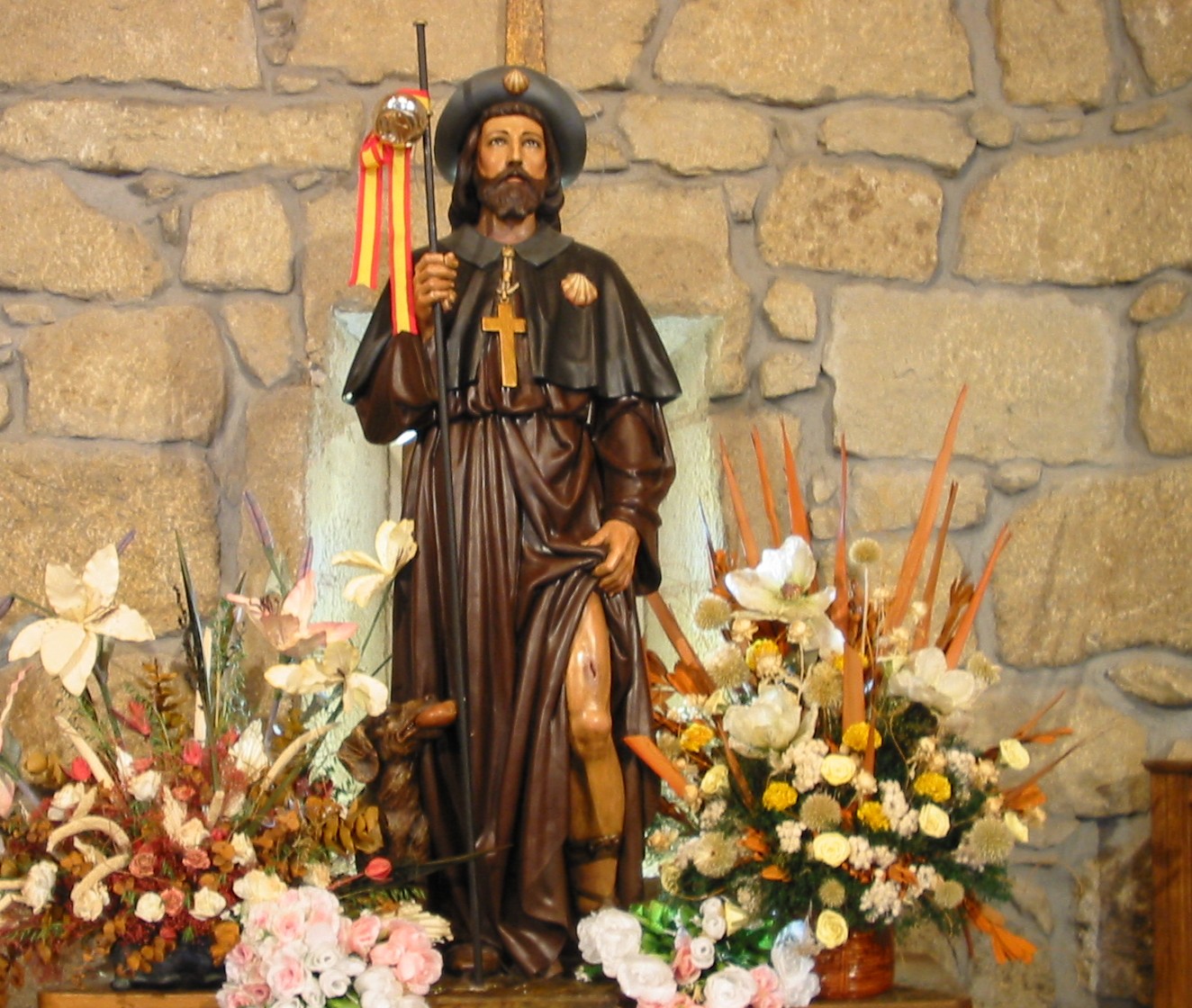 San Roque Image, Patron Saint Of Villasante De Montija,, 58% OFF