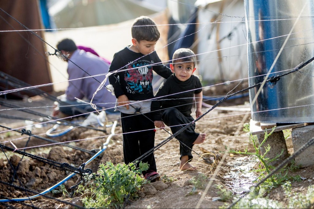 Campo de refugiados en Irak