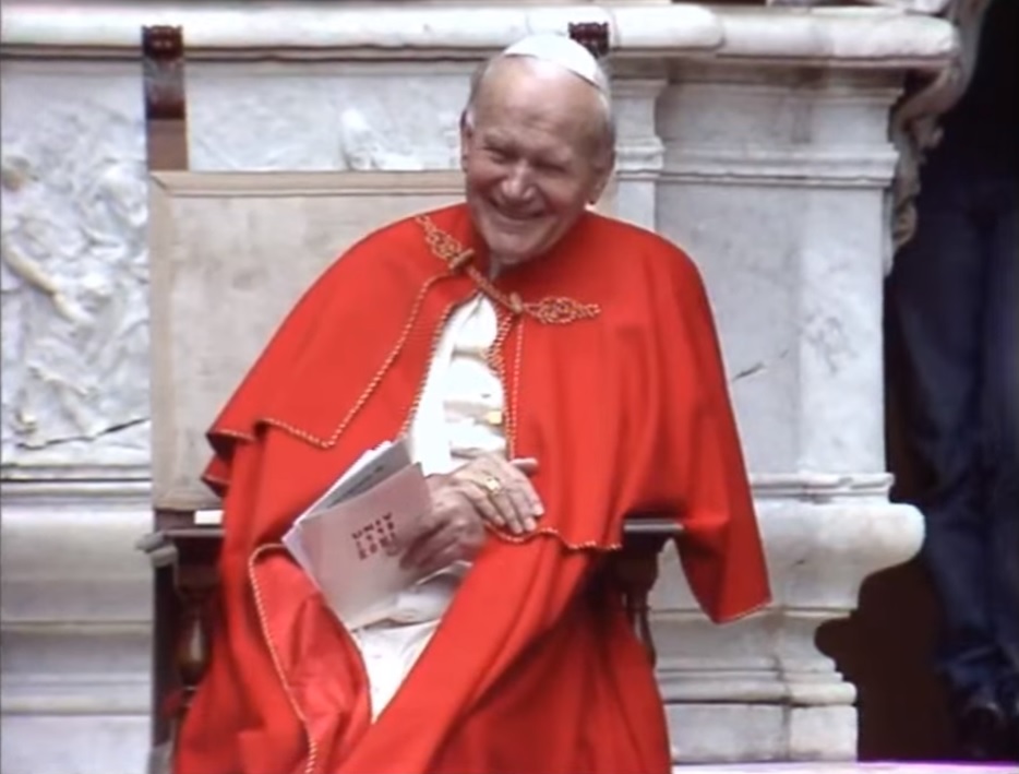 Juan Pablo II risa