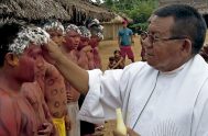 11/09/2019 – Monseñor Pedro Brito Guimarâes, Arzobispo de Palmas en Brasil, respondió a las preguntas de los periodistas en la Oficina de Prensa…