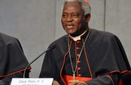 28/07/2021 – El cardenal ghanés, Peter Turkson, Prefecto del Dicasterio para el Servicio del Desarrollo Humano Integral, en su intervención en la Precumbre de…