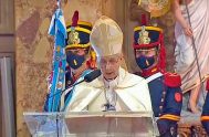 25/05/2022 – El arzobispo de Buenos Aire y cardenal primado de la Argentina, Monseñor Mario Aurelio Poli, presidió este 25 de mayo, el tedeum…