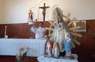 28/09/2024 – El padre Fabián Tula es el párroco de la Iglesia Nuestra Señora del Tránsito de Saldungaray y junto a un grupo…