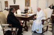 23/01/2025 - El Papa Francisco le envió un videomensaje a la comunidad diocesana de Quilmes, tras recibir en audiencia al obispo local, monseñor…