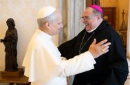 23/09/2025 - El Obispo Auxiliar de La Plata, Monseñor Alberto Bochatey, se reunió el jueves 18 de septiembre con el Papa León XIV…