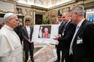10/10/2025 - El Papa León XIV recibió a los participantes de la 39ª Conferencia de la Asociación Internacional de Agencias de Noticias MINDS…