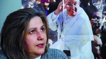 El dolor de Mónica Dambolena encontró alivio en las palabras del Papa.