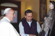 14/09/2013 - Hacia el final de la ceremonia que proclamó beato al Cura Brochero, Monseñor José María Arancedo leyó la carta enviada por…