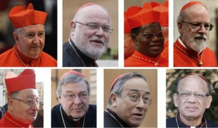 Estos son los 8 cardenales que se reúnen desde hoy con el Santo Padre para reformar la Curia.