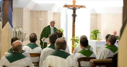 Su Santidad celebró una nueva misa en Santa Marta.