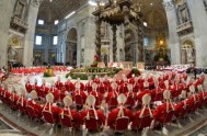 22/02/2014 - Así lo dijo Francisco a los cardenales durante la homilía en el Consistorio para la creación de nuevos cardenales.