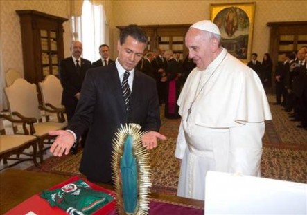 El sábado pasado, Francisco recibió en audiencia al Presidente de México, Enrique Peña Nieto.