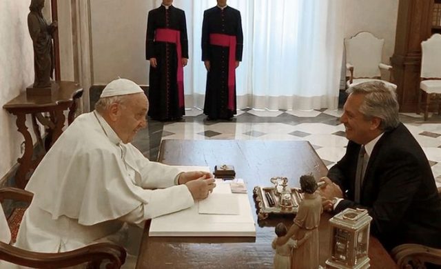 La audiencia privada entre Alberto Fernández y el papa Francisco