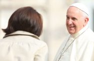 08/10/2020 – El Papa Francisco destacó que “las mujeres son protagonistas de una Iglesia en salida, a través de la escucha y la preocupación…