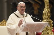 06/01/2022 – El Papa Francisco presidió este 6 de enero una Misa en la Basílica de San Pedro del Vaticano con ocasión de la…