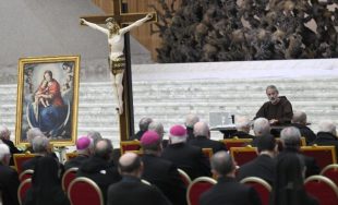 12/03/2025- (Fuente: Vatican News) En la sexta meditación de los ejercicios espirituales de Cuaresma celebrados en el Aula Pablo VI para la Curia Romana y en comunión con el Papa Francisco, el…
