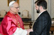 13/10/2025 - Su Santidad, el Papa León XIV, recibió en audiencia al presidente de la República de Chile, Gabriel Boric Font. Posteriormente, el…