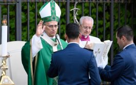 León XIV preside la misa tras la fiesta de San Miguel Arcángel (29 de septiembre), patrono del Cuerpo de Gendarmería…