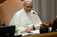 24/10/2025 - El Papa León XIV se dirigió a los superiores mayores de la Compañía de Jesús en el Aula del Sínodo, animándolos…
