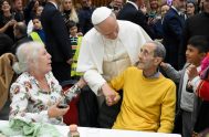 17/11/2025 - La IX Jornada Mundial de los Pobres fue celebrada en el Vaticano con un almuerzo multitudinario en el Aula Pablo VI,…