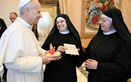 13/11/2025 - El Papa León XIV recibió en audiencia a las religiosas de la Federación de Monasterios Agustinos de Italia,…