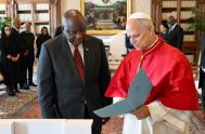 10/11/2025 - El Papa León XIV recibió en audiencia al Presidente de la República de Sudáfrica, señor Cyril Ramaphosa, este 8 de noviembre…