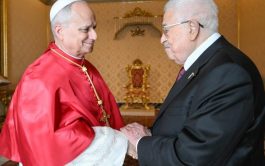 06/11/2025 - El Papa León XIV recibió al Presidente del Estado de Palestina, Mahmoud Abbas, en el Palacio Apostólico Vaticano…