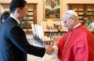 04/12/2025 - El Papa León XIV recibió hoy en audiencia privada en el Palacio Apostólico Vaticano, al presidente de Mongolia, Ukhnaagiin Khürelsükh. Tras…