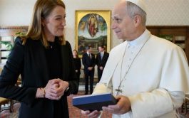 29/01/2026 - El Papa León XIV mantuvo hoy una audiencia privada en el Palacio Apostólico con la presidenta del Parlamento&hellip;