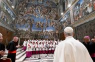 05/01/2025 - El Papa León XIV recibió este sábado en el Palacio Apostólico a los integrantes de la Capilla Musical Sixtina, tras el&hellip;