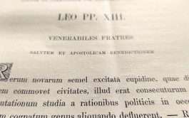 19/05/2026 – La encíclica de León XIII, guía todavía hoy a mantener en el centro los principios éticos frente a&hellip;