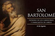 24/08/2015-  Hoy celebramos la fiesta de San Bartolomé. A este santo (que fue uno de los doce apóstoles de Jesús) lo pintaban los…