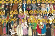 La fiesta de todos los Santos se dedica a lo que San Juan describe como “una gran muchedumbre que nadie podía contar, de todas…