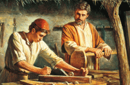 San José Obrero, el carpintero de Nazaret, padre adoptivo de Jesús, quien también inició a Jesús en el don del trabajo.    En…