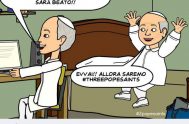 Desde el mes de abril, estas viñetas han mostrado el lado más simpático de los dos Papas santos: Juan Pablo II y Juan…