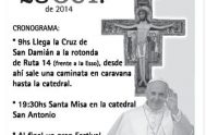 La Cruz de San Damian, bendecida por el Papa Francisco en la JMJ de Río de Janeiro, llegará a la Diocesis de Oberá,…