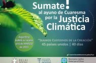 La Argentina se sumará el próximo viernes 6 de marzo al ayuno cuaresmal por la justicia climática que convocó el Movimiento Católico Global…