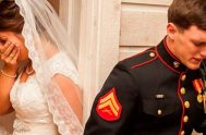 Un fotógrafo de Carolina del Norte (Estados Unidos) capturó una conmovedora imagen entre una novia y un novio minutos antes de casarse. En…